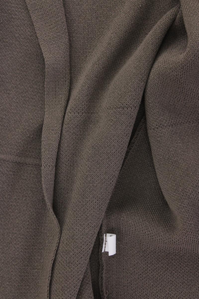 Strickjacke Gr. OneSize neuwertig Langarm grau aus Baumwolle
