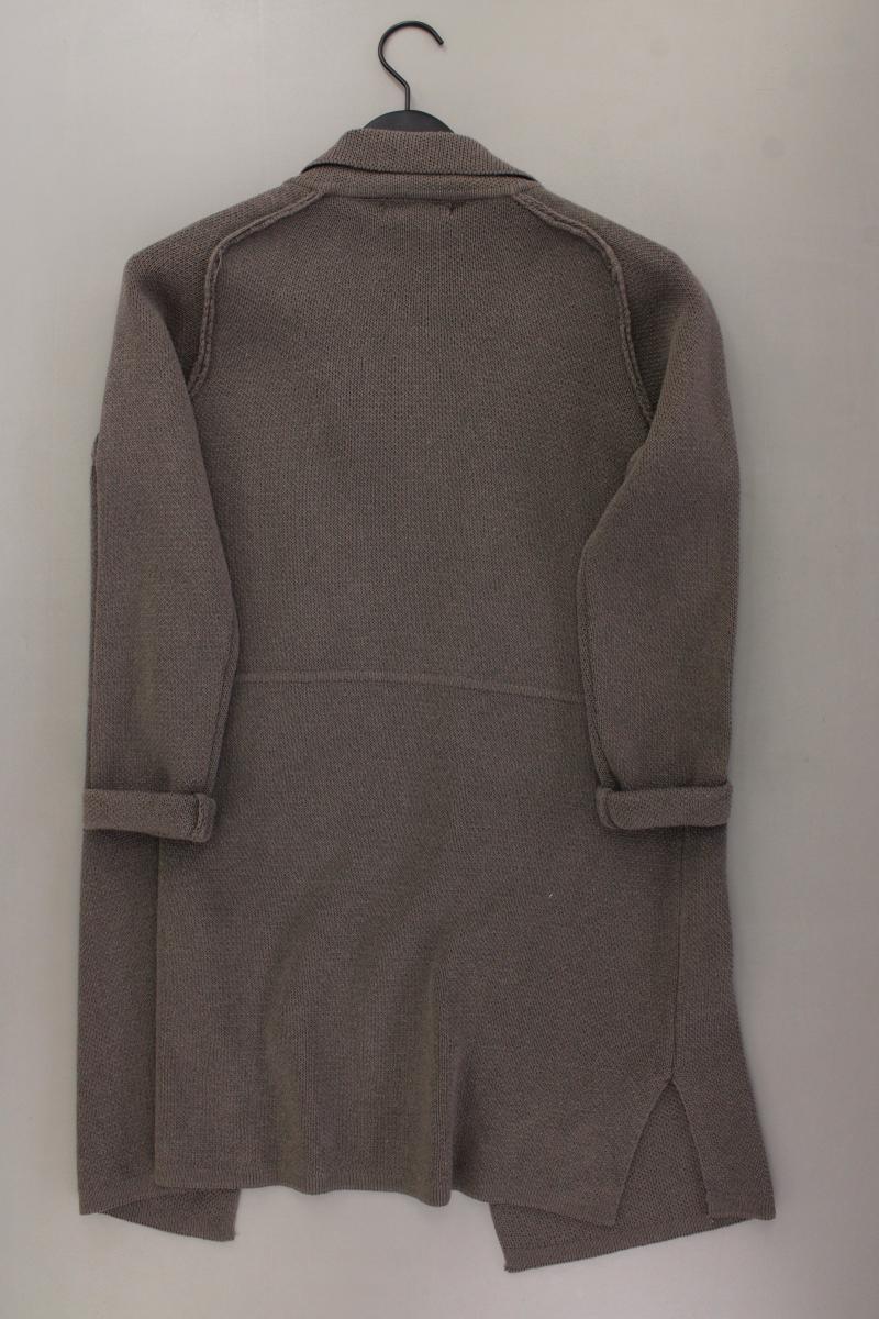 Strickjacke Gr. OneSize neuwertig Langarm grau aus Baumwolle