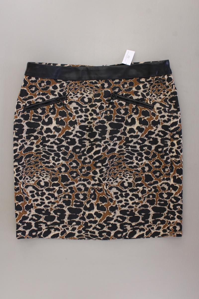 claudia sträter Rock Gr. 42 mit Tierdruck braun aus Polyester