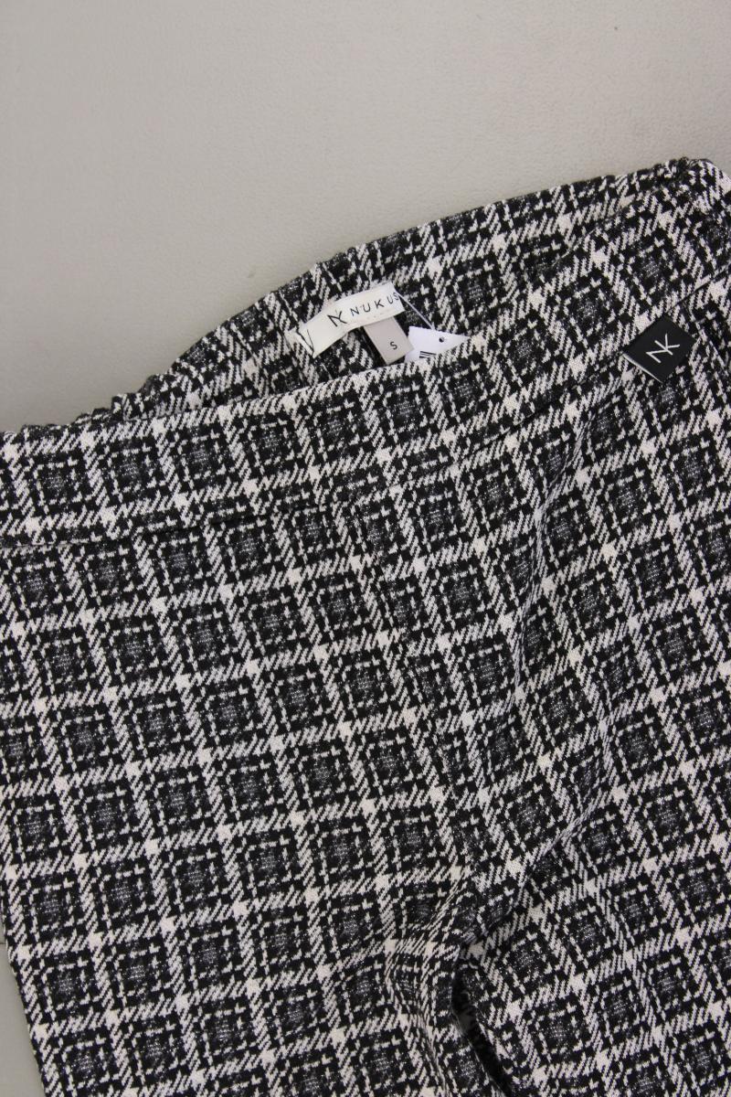 Nukus Stoffhose Gr. S kariert grau aus Viskose