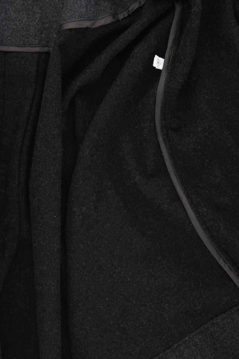 Vintage Wollponcho Gr. L Weite Ärmel grau