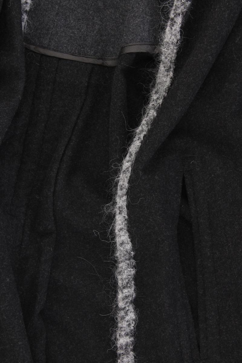 Vintage Wollponcho Gr. L Weite Ärmel grau