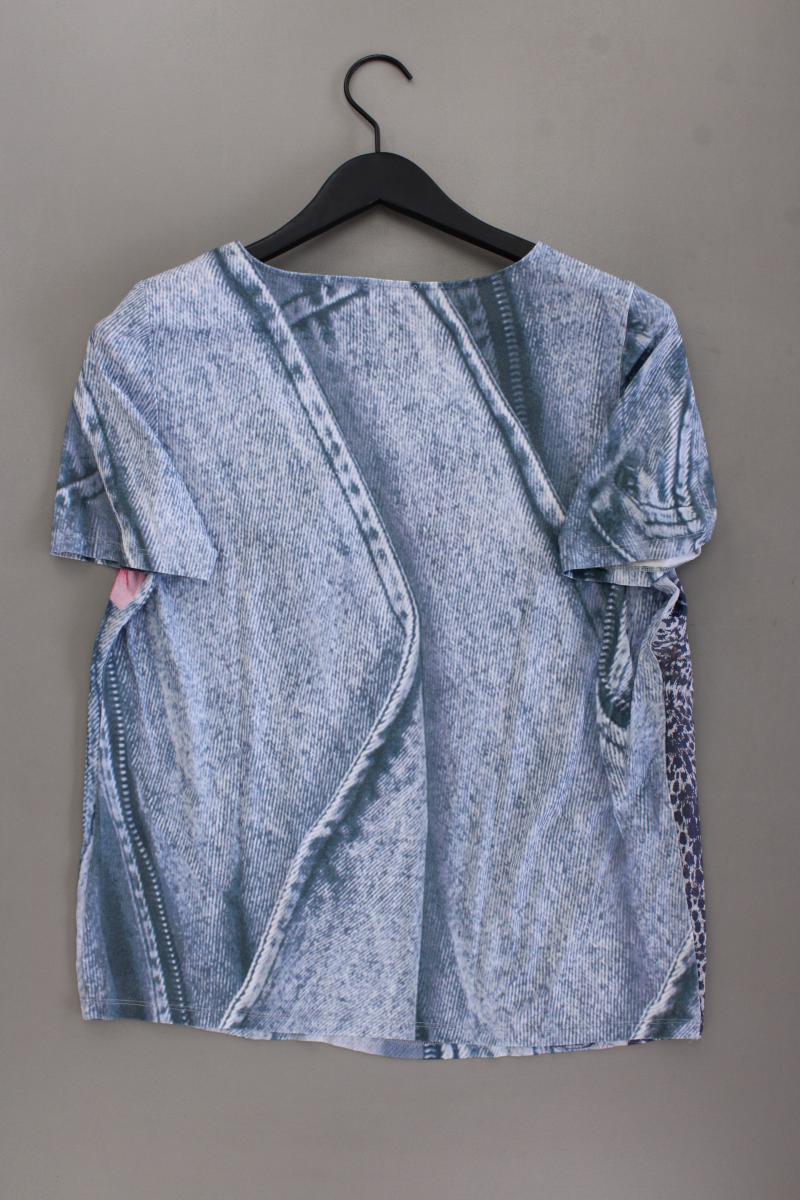 Biba Kurzarmbluse Gr. M mit Blumenmuster mehrfarbig aus Polyester