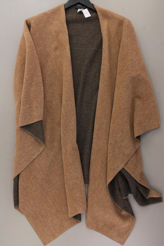 Passport Poncho mit Wolle Gr. M Weite Ärmel braun