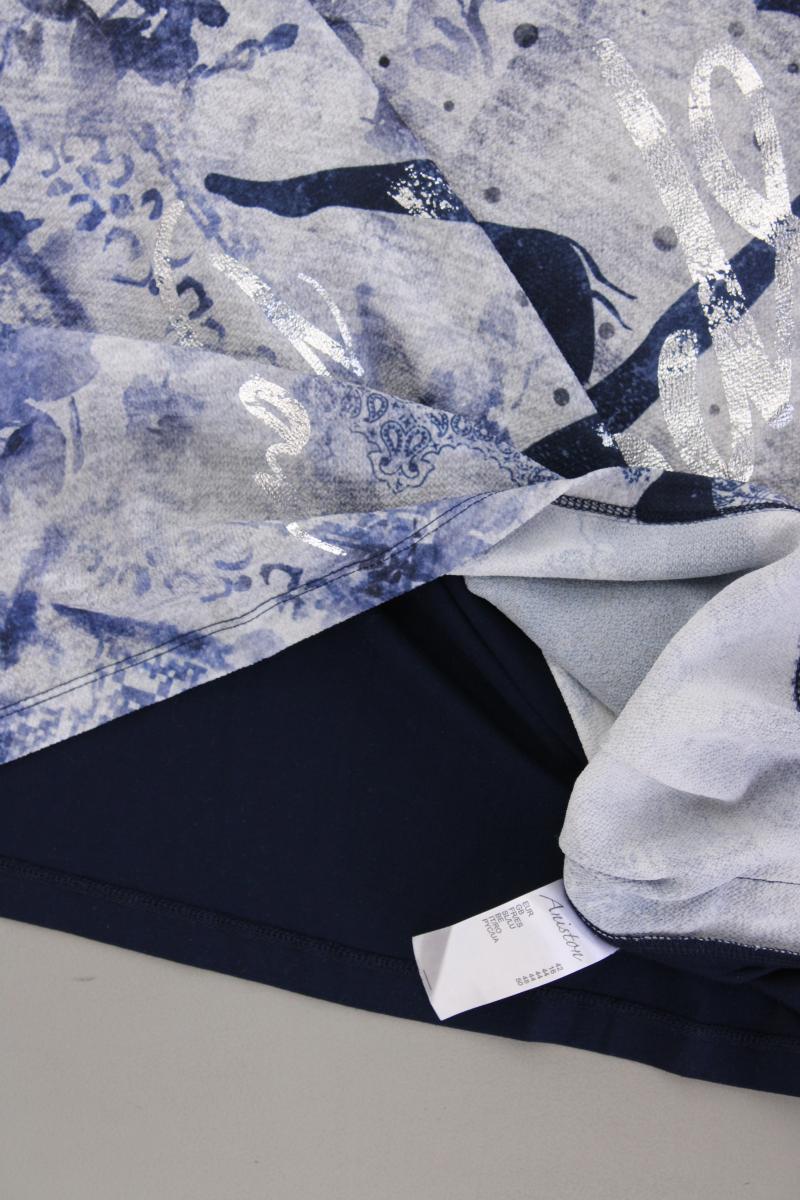 Aniston Kurzarmbluse Gr. 42 blau
