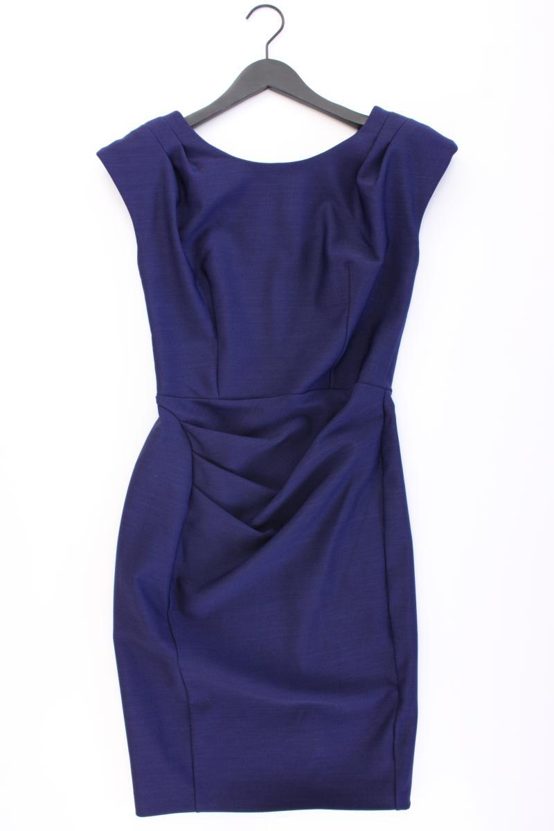 Seed Etuikleid Gr. UK 12 (M) Kurzarm blau aus Polyester