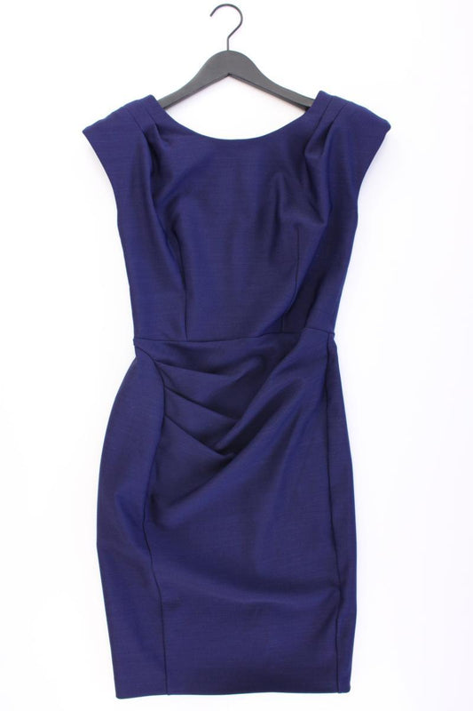Seed Etuikleid Gr. UK 12 (M) Kurzarm blau aus Polyester