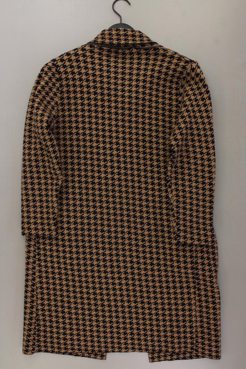 Strickjacke Gr. OneSize hahnentritt Langarm braun aus Viskose
