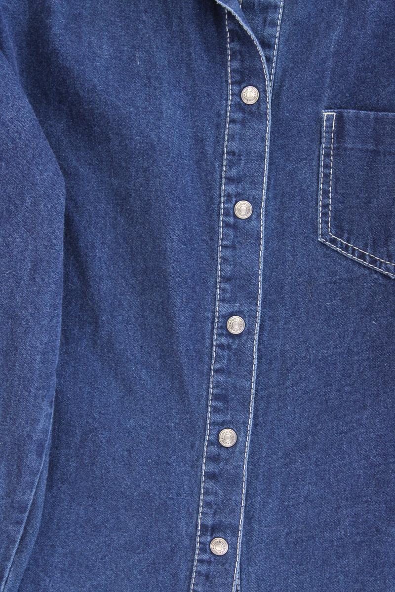JOY Vintage Jeansbluse Gr. 40 Langarm blau aus Baumwolle