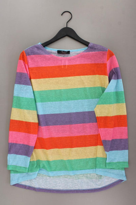 Aniston Langarmpullover Gr. 48 gestreift neuwertig mehrfarbig aus Polyester