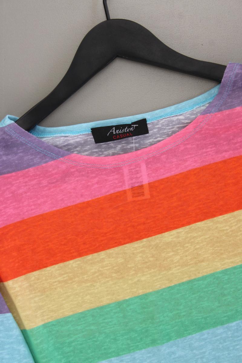 Aniston Langarmpullover Gr. 48 gestreift neuwertig mehrfarbig aus Polyester