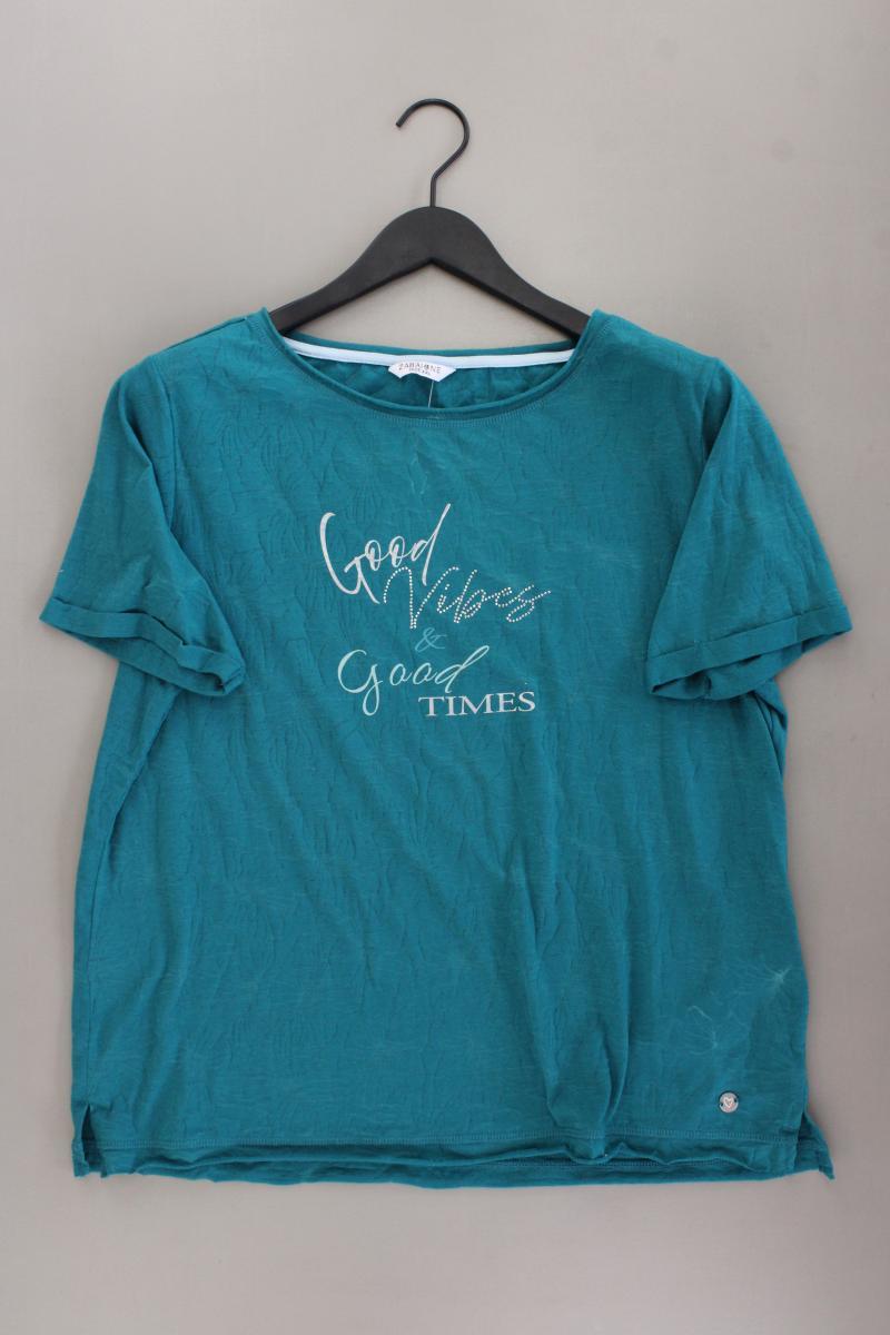 Zabaione T-Shirt Gr. XXL Kurzarm blau aus Baumwolle