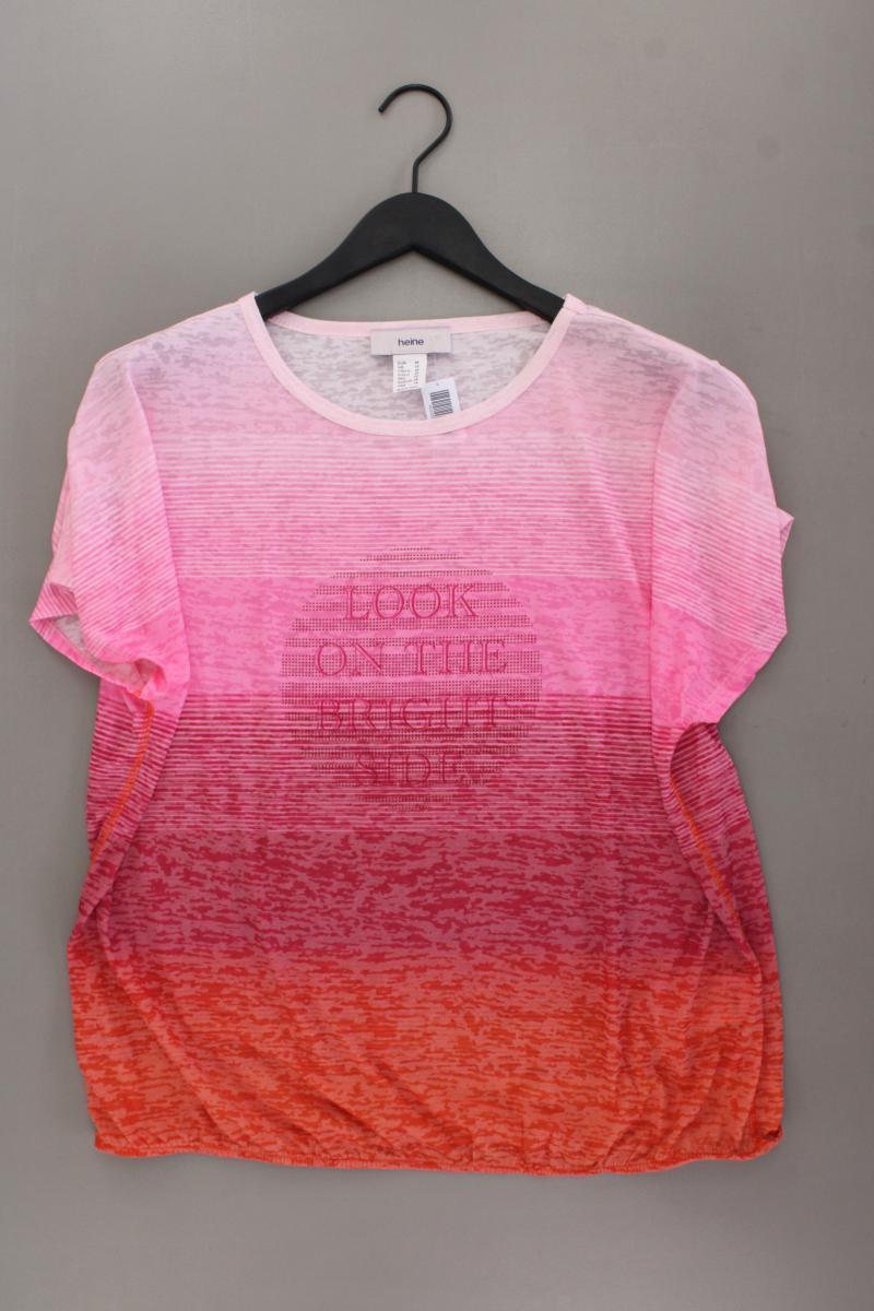 Heine T-Shirt Gr. 46 Kurzarm pink aus Polyester