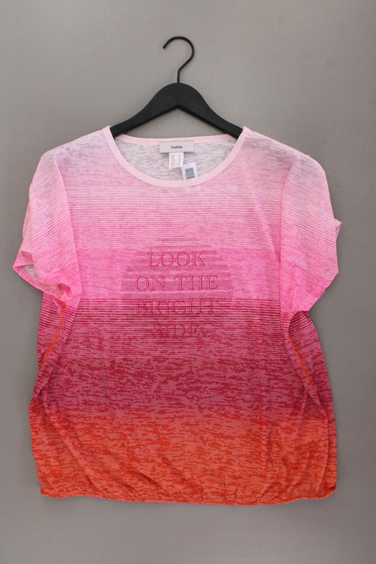 Heine T-Shirt Gr. 46 Kurzarm pink aus Polyester