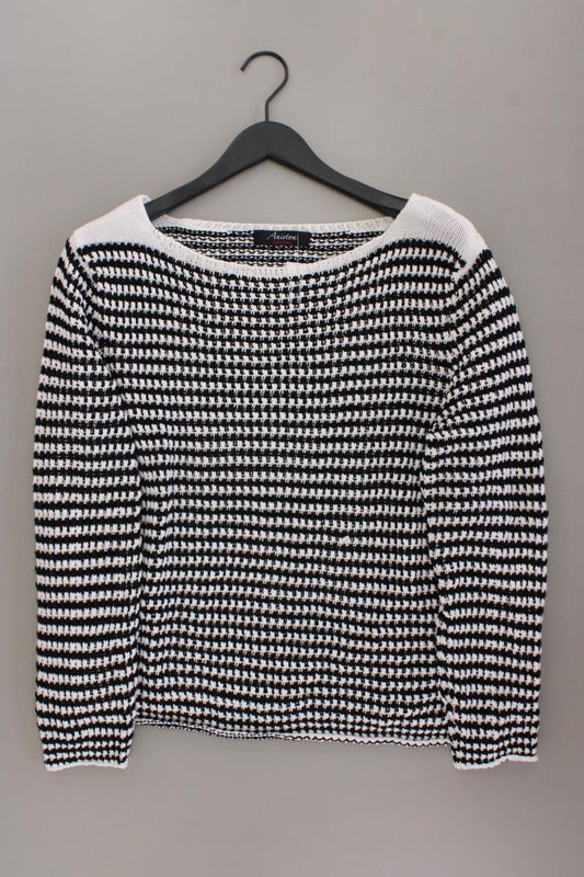 Aniston Grobstrickpullover Gr. 46 schwarz aus Baumwolle