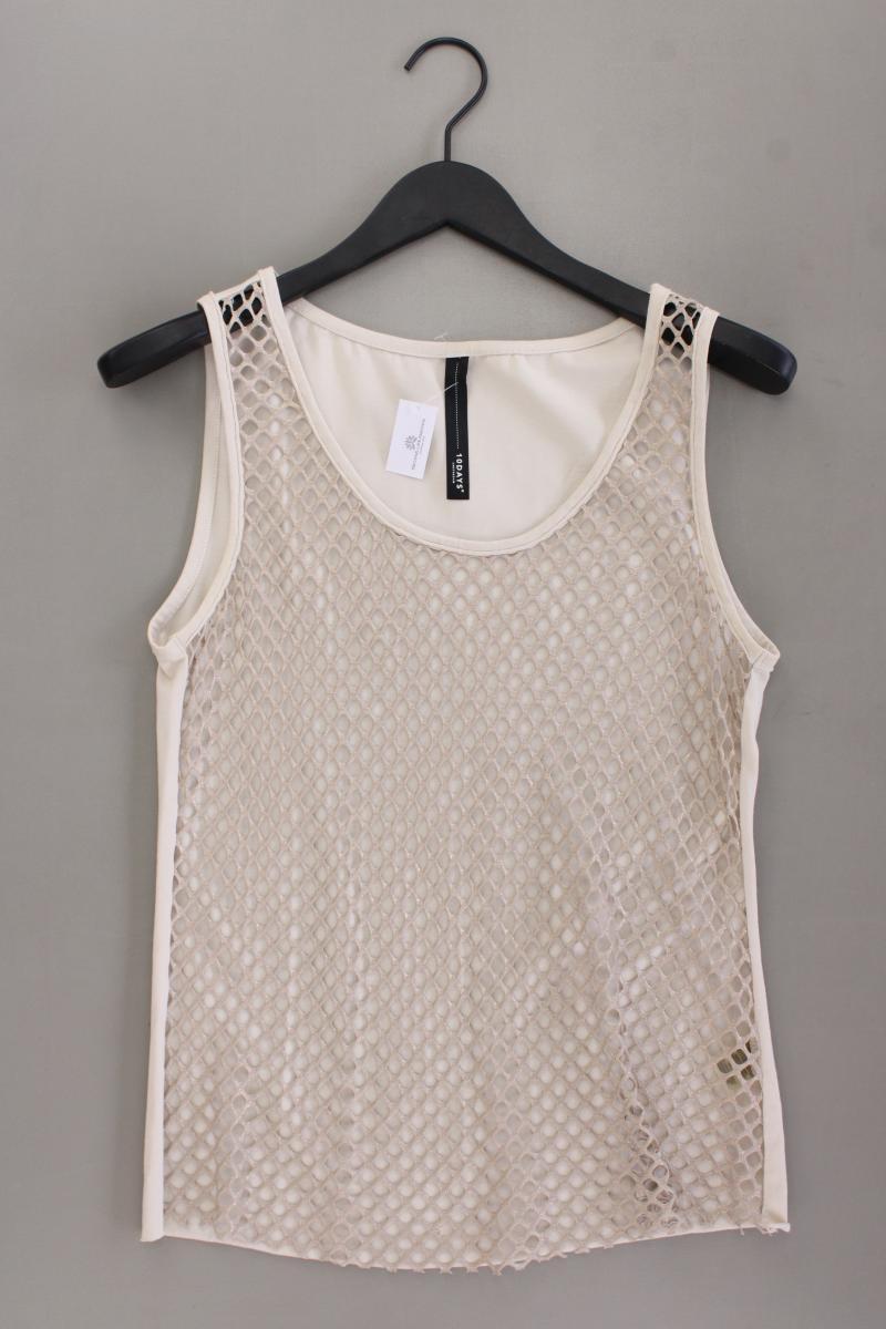 10DAYS Trägertop Gr. 38 creme aus Polyester