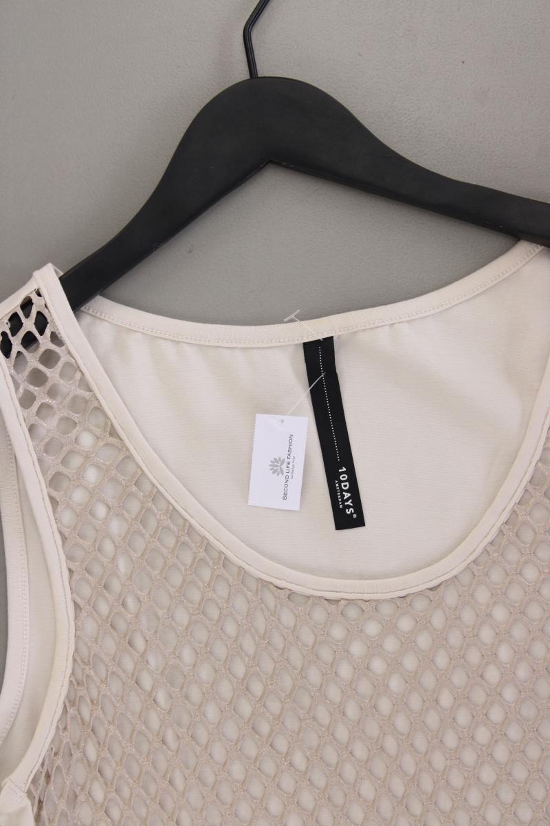 10DAYS Trägertop Gr. 38 creme aus Polyester
