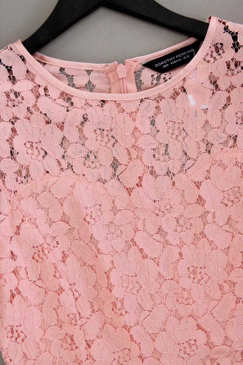 Dorothy Perkins Spitzenkleid Gr. 40 neuwertig Ärmellos rosa aus Nylon