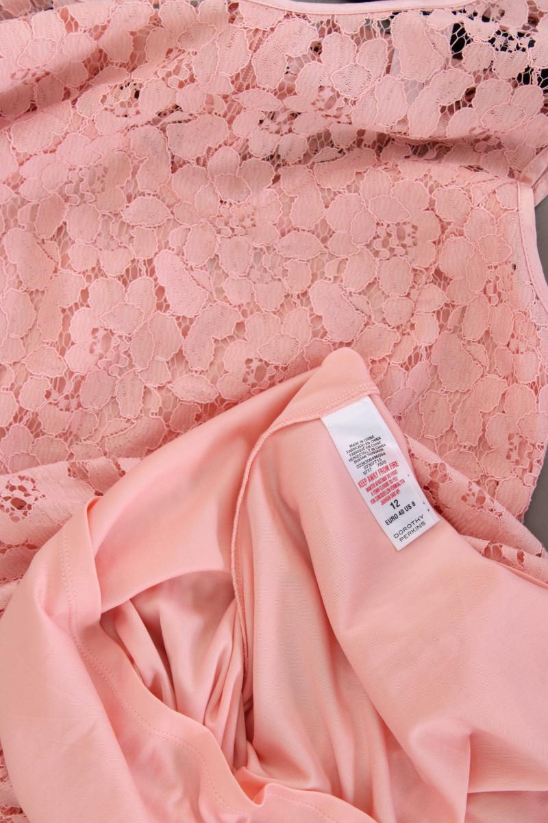 Dorothy Perkins Spitzenkleid Gr. 40 neuwertig Ärmellos rosa aus Nylon