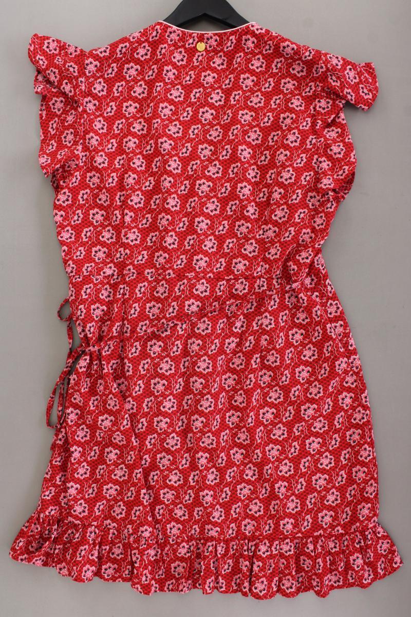 Freebird Wickelkleid Gr. XL mit Blumenmuster Kurzarm rot
