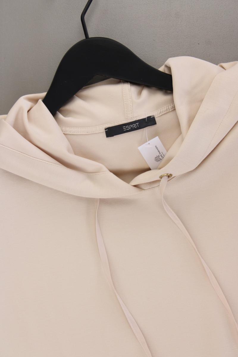 Esprit Kapuzenshirt Gr. XXL Kurzarm creme aus Viskose