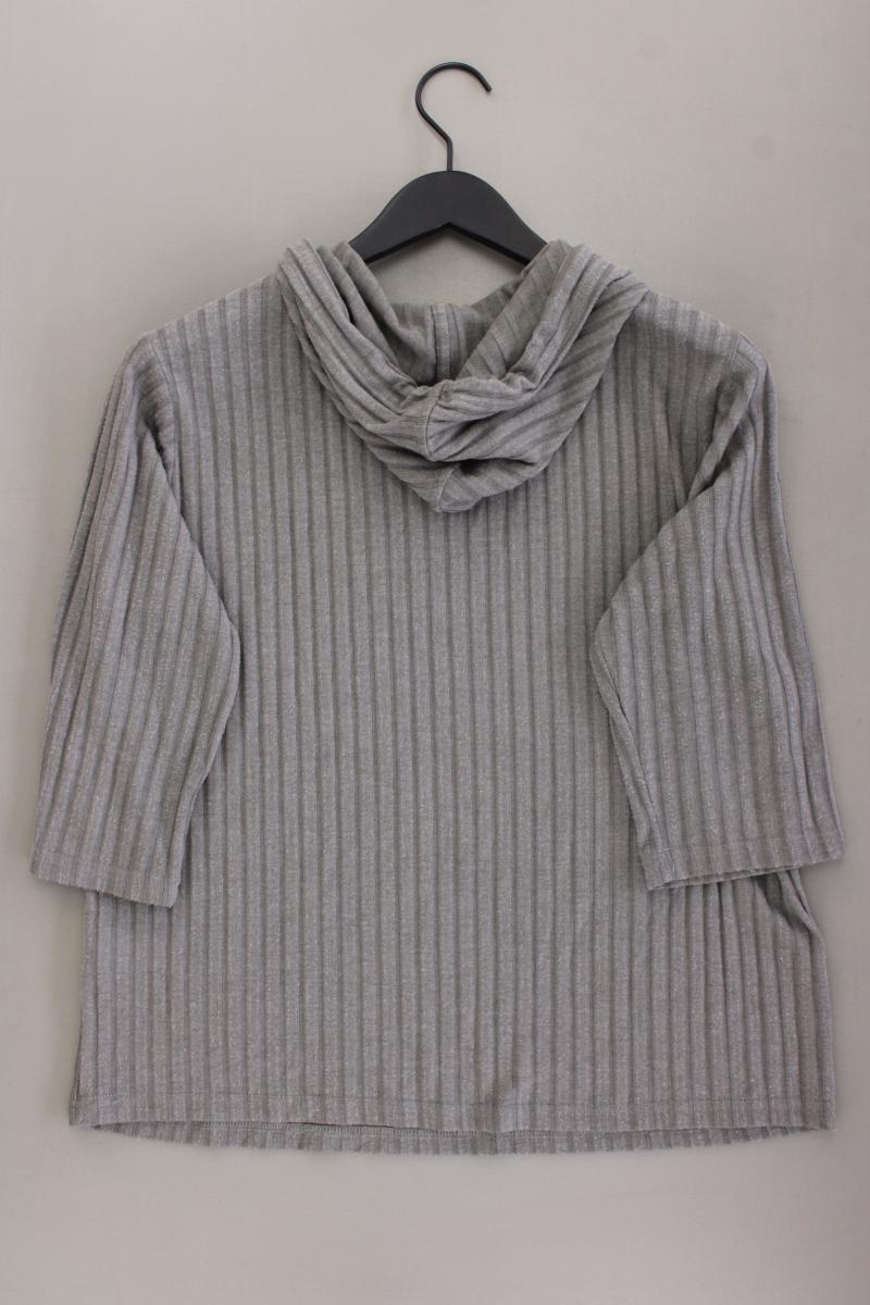 s.Oliver Kapuzenshirt Gr. 44/46 Kurzarm grau aus Polyester