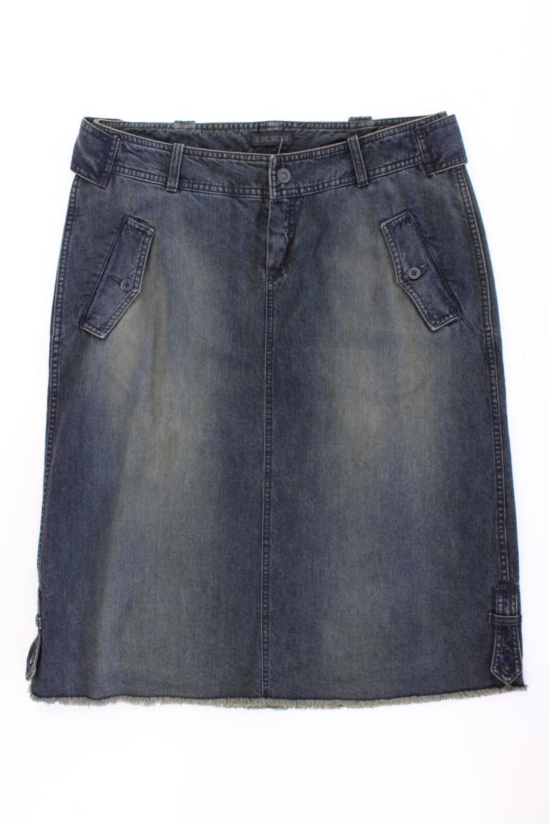IKKS Jeansrock Gr. 42 blau aus Baumwolle