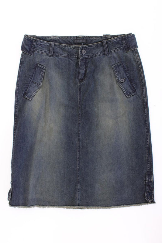 IKKS Jeansrock Gr. 42 blau aus Baumwolle