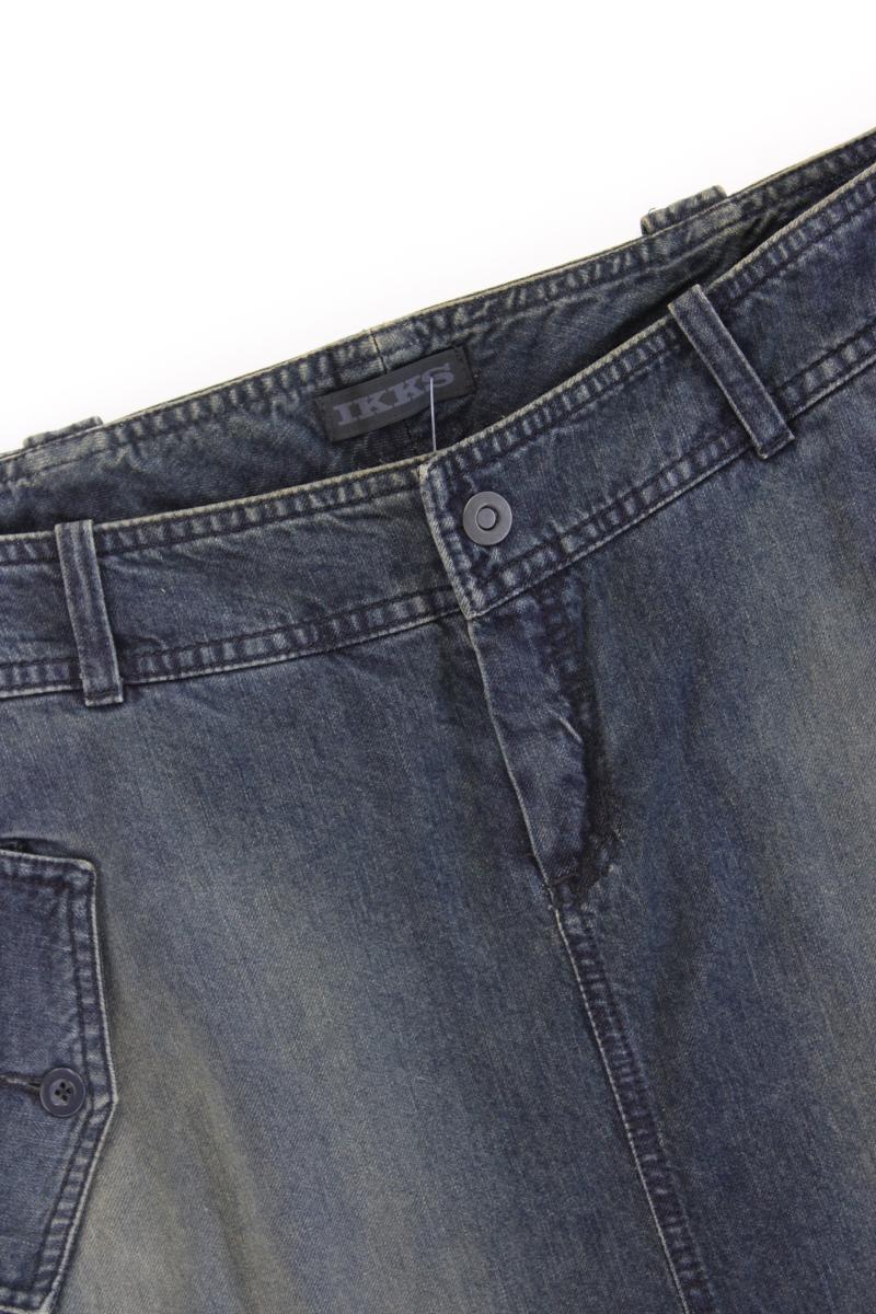 IKKS Jeansrock Gr. 42 blau aus Baumwolle
