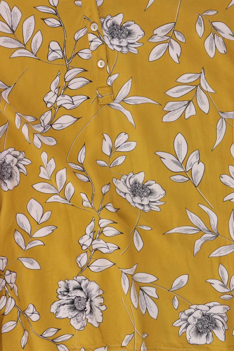 s.Oliver Langarmbluse Gr. 40 mit Blumenmuster gelb aus Viskose