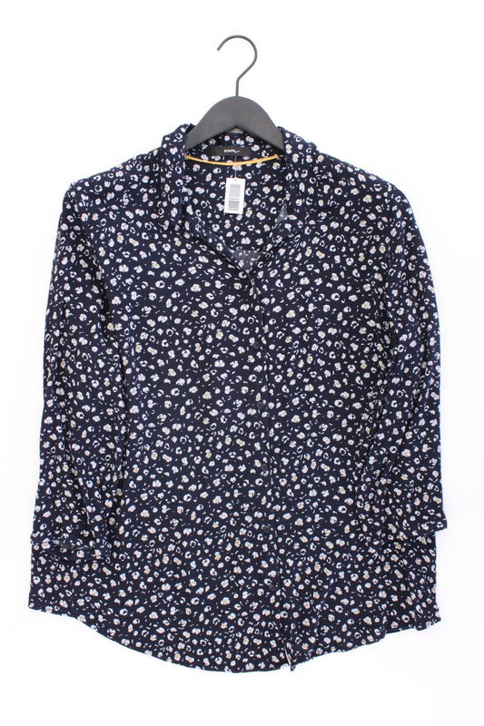 Bonita Langarmbluse Gr. 46 mit Blumenmuster blau