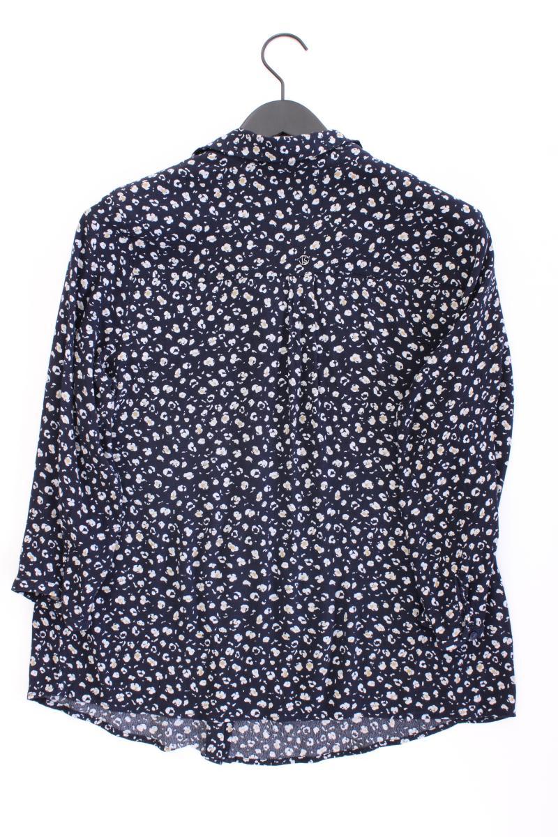 Bonita Langarmbluse Gr. 46 mit Blumenmuster blau