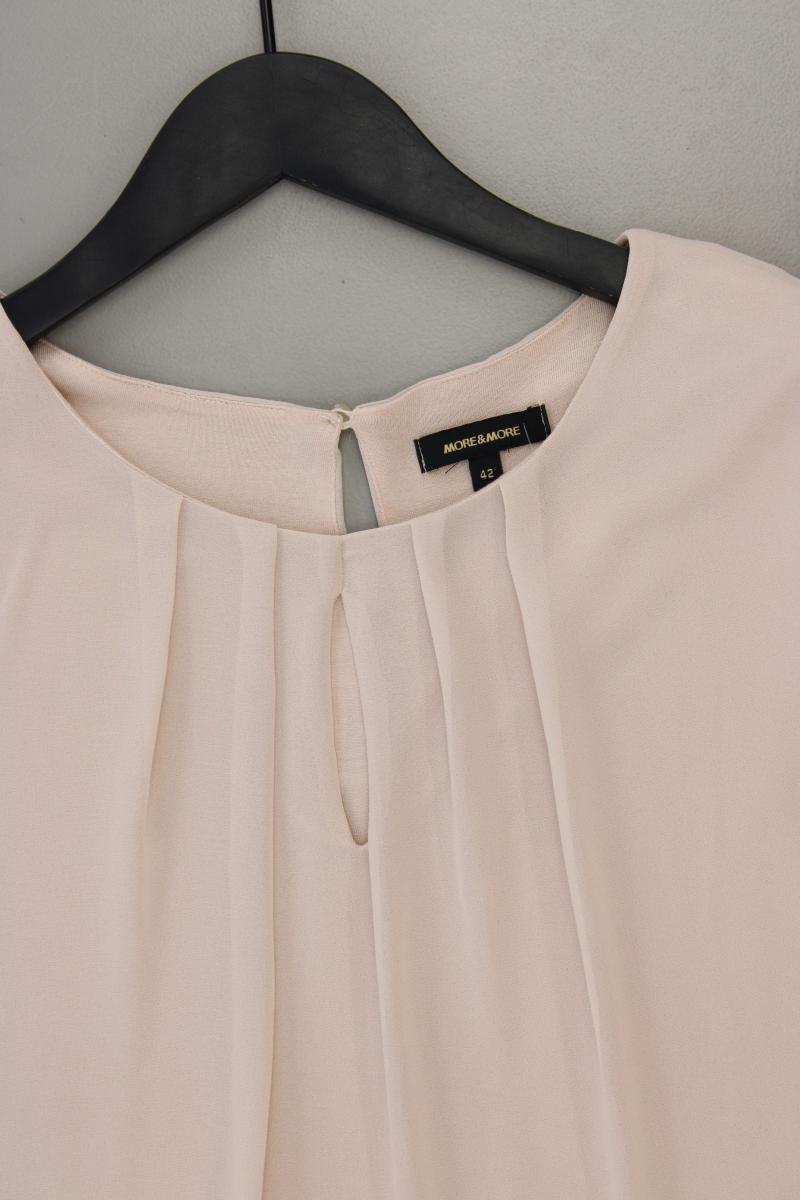 More&More Chiffonbluse Gr. 42 Ärmellos creme aus Polyester