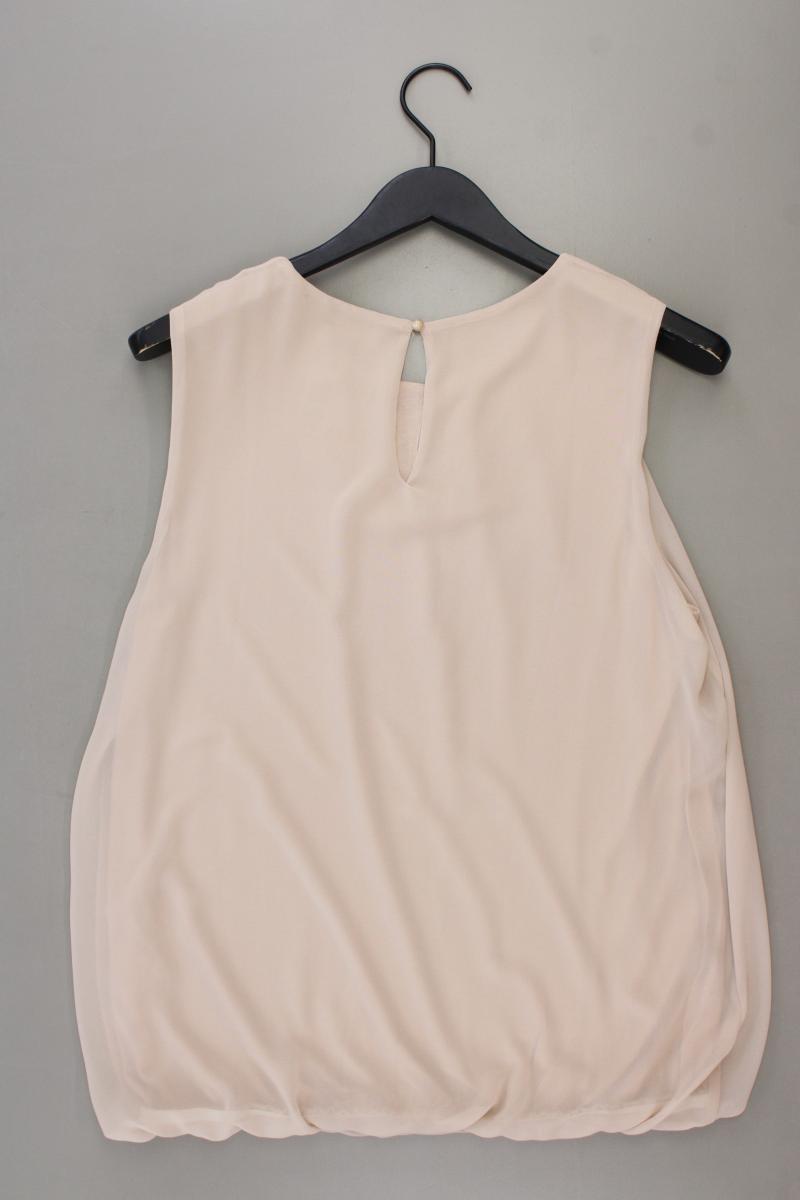 More&More Chiffonbluse Gr. 42 Ärmellos creme aus Polyester