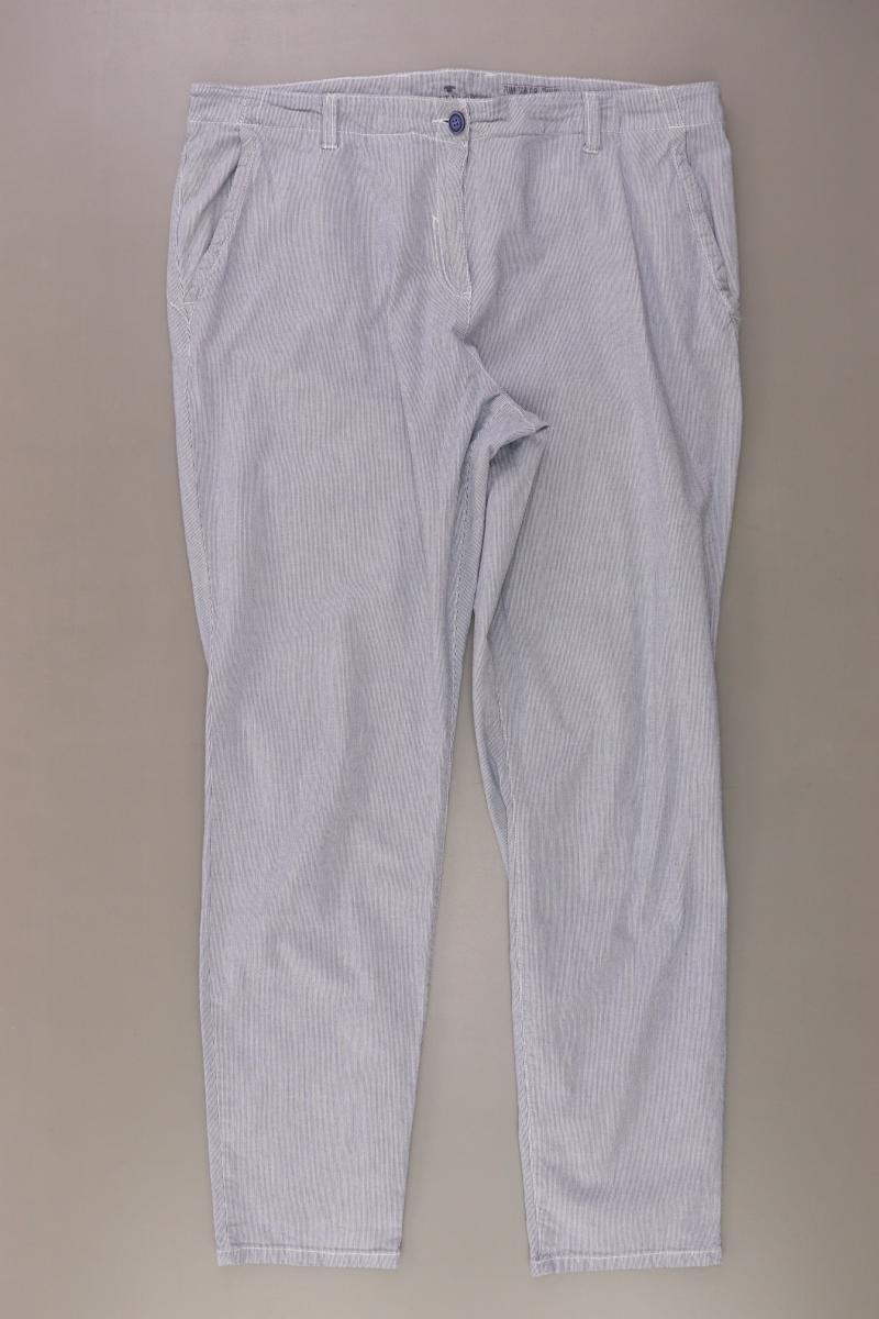 Tom Tailor Chinohose Gr. 44 gestreift blau aus Baumwolle