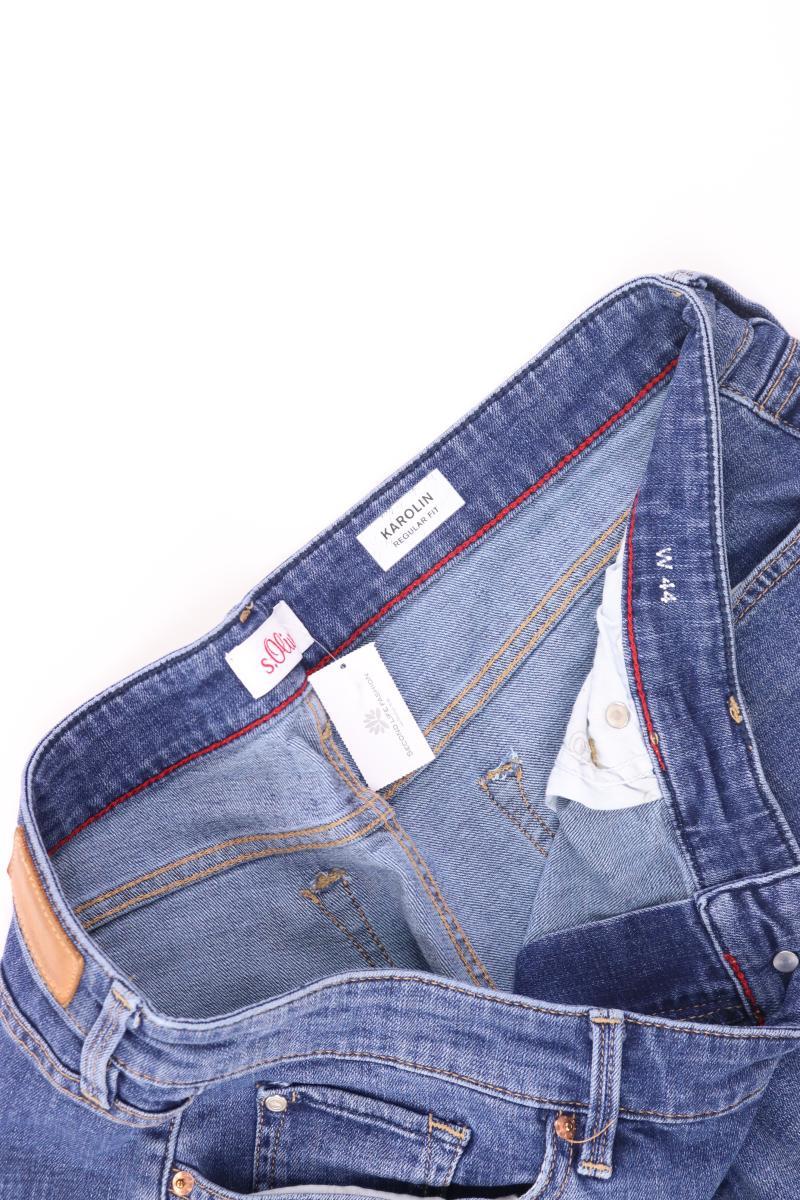 s.Oliver Jeansshorts Gr. 44 blau aus Baumwolle
