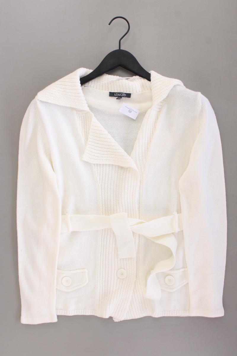Adagio Strickjacke Gr. 40 Langarm creme aus Polyacryl