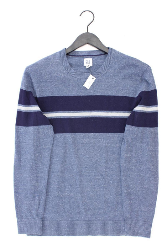 GAP Feinstrickpullover für Herren Gr. S blau aus Baumwolle