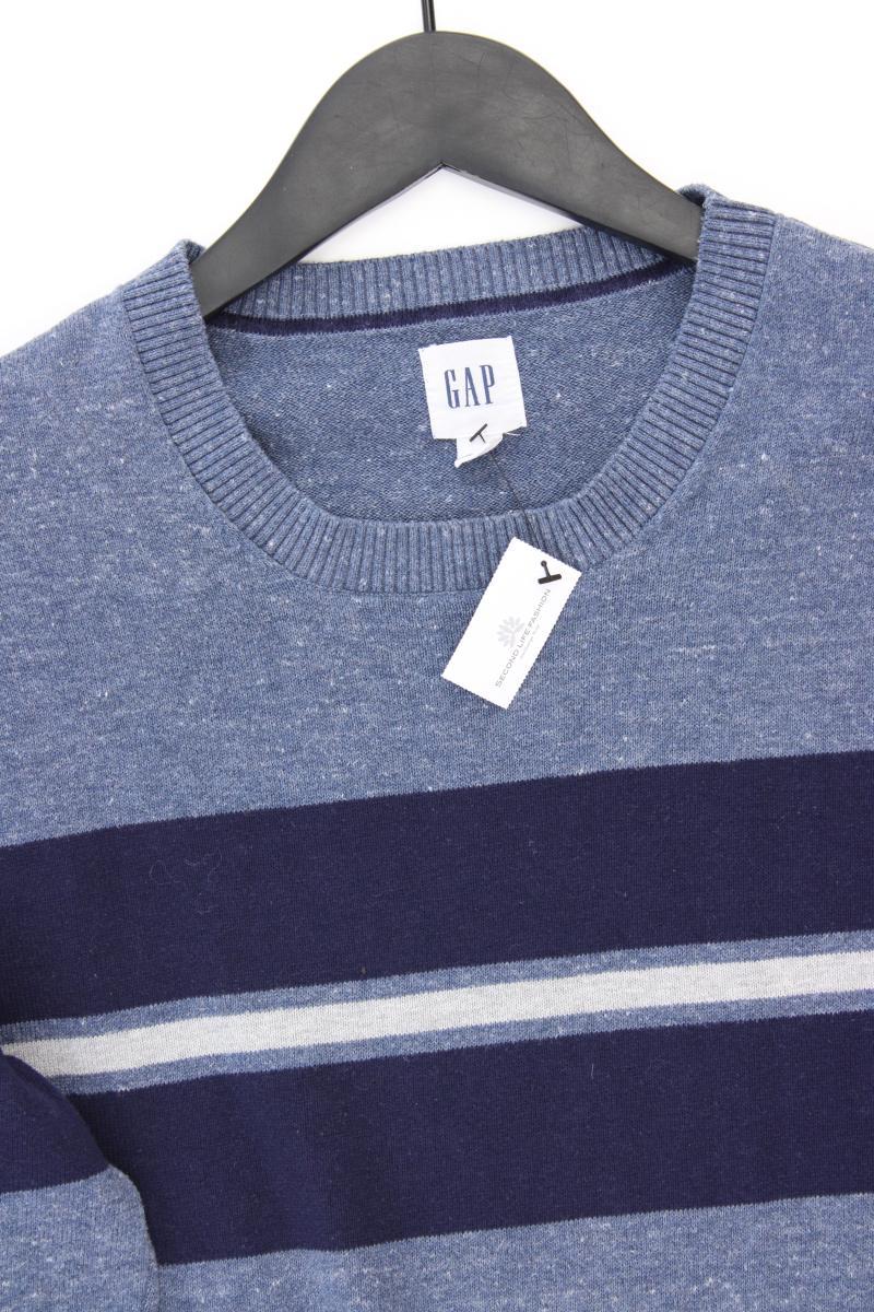 GAP Feinstrickpullover für Herren Gr. S blau aus Baumwolle