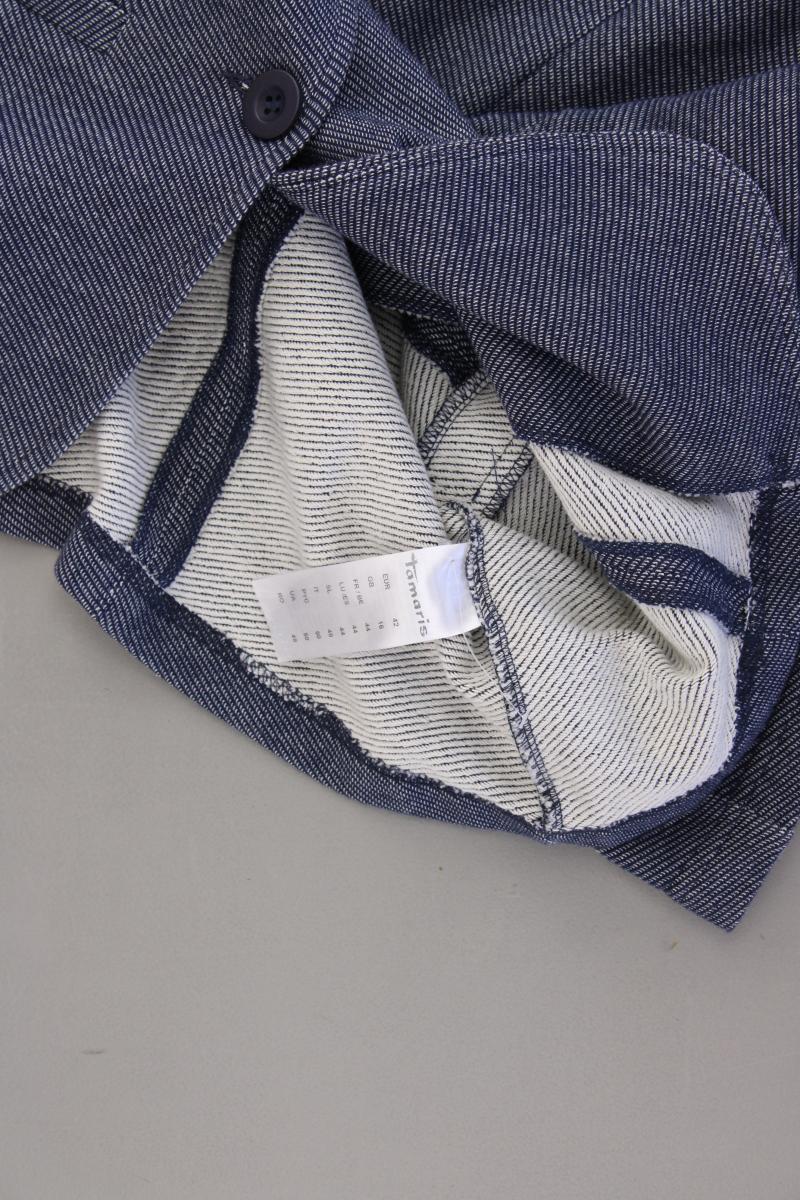 Tamaris Classic Blazer Gr. 42 blau aus Baumwolle