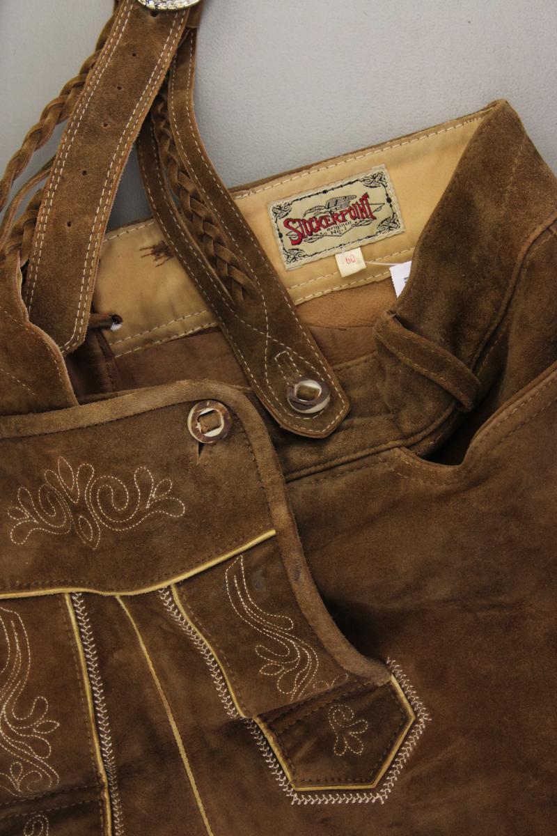 Stockerpoint Lederhose Trachtenhose für Herren Gr. 60 braun