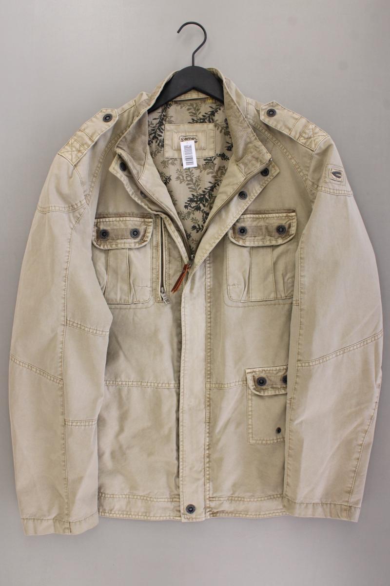 camel active Übergangsjacke für Herren Gr. 58 creme aus Baumwolle