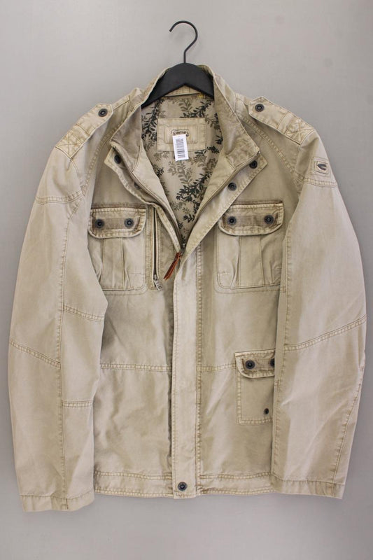 camel active Übergangsjacke für Herren Gr. 58 creme aus Baumwolle