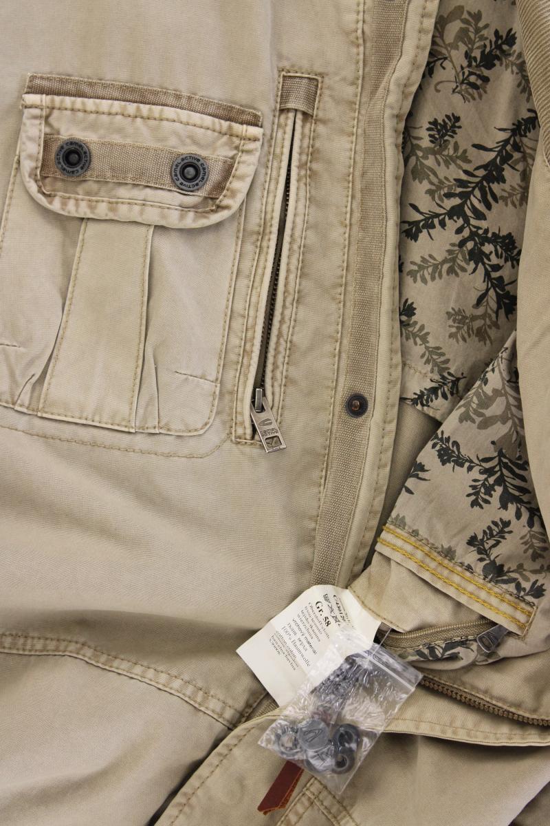 camel active Übergangsjacke für Herren Gr. 58 creme aus Baumwolle