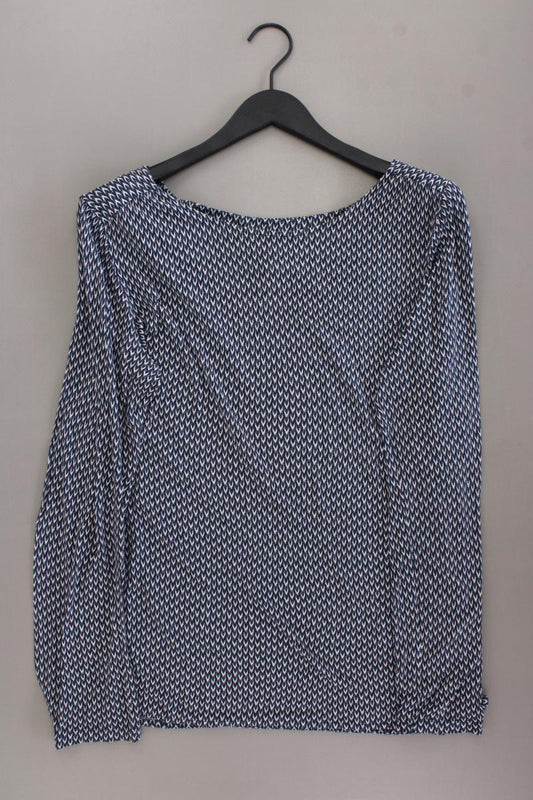 Opus Langarmshirt Modell Super Scale Gr. 40 geometrisches Muster blau