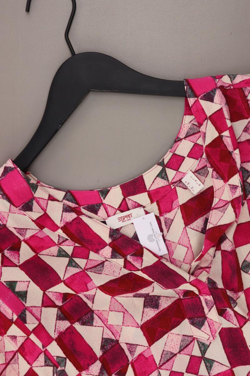 Esprit Oversize-Bluse Gr. L geometrisches Muster pink