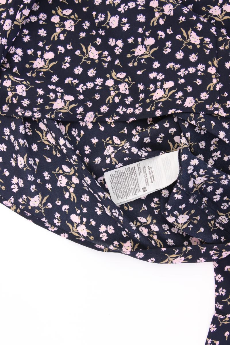 Selected Femme Langarmbluse Gr. 34 mit Blumenmuster blau aus Polyester