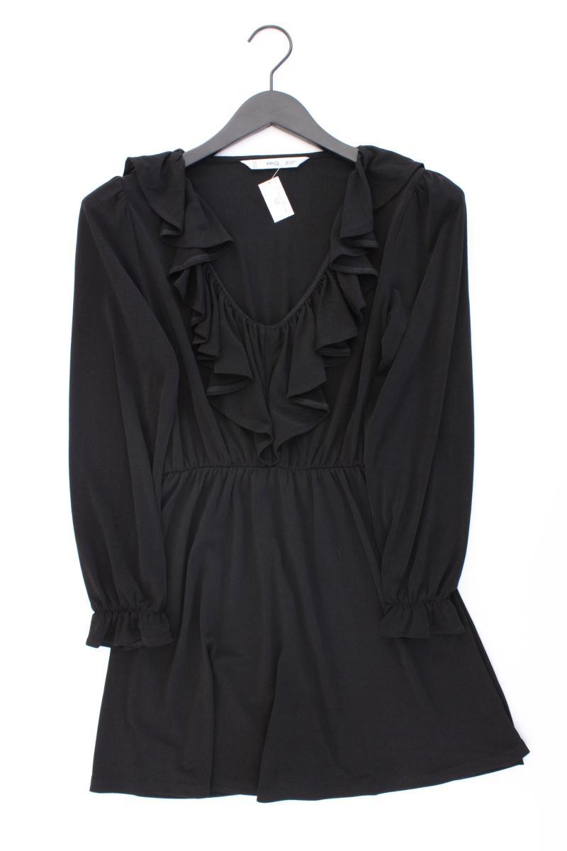 Mango Langarmkleid Gr. XS schwarz aus Polyester