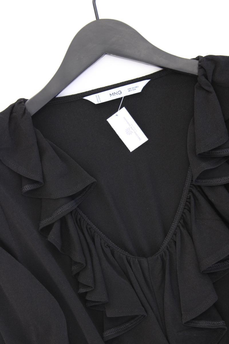 Mango Langarmkleid Gr. XS schwarz aus Polyester