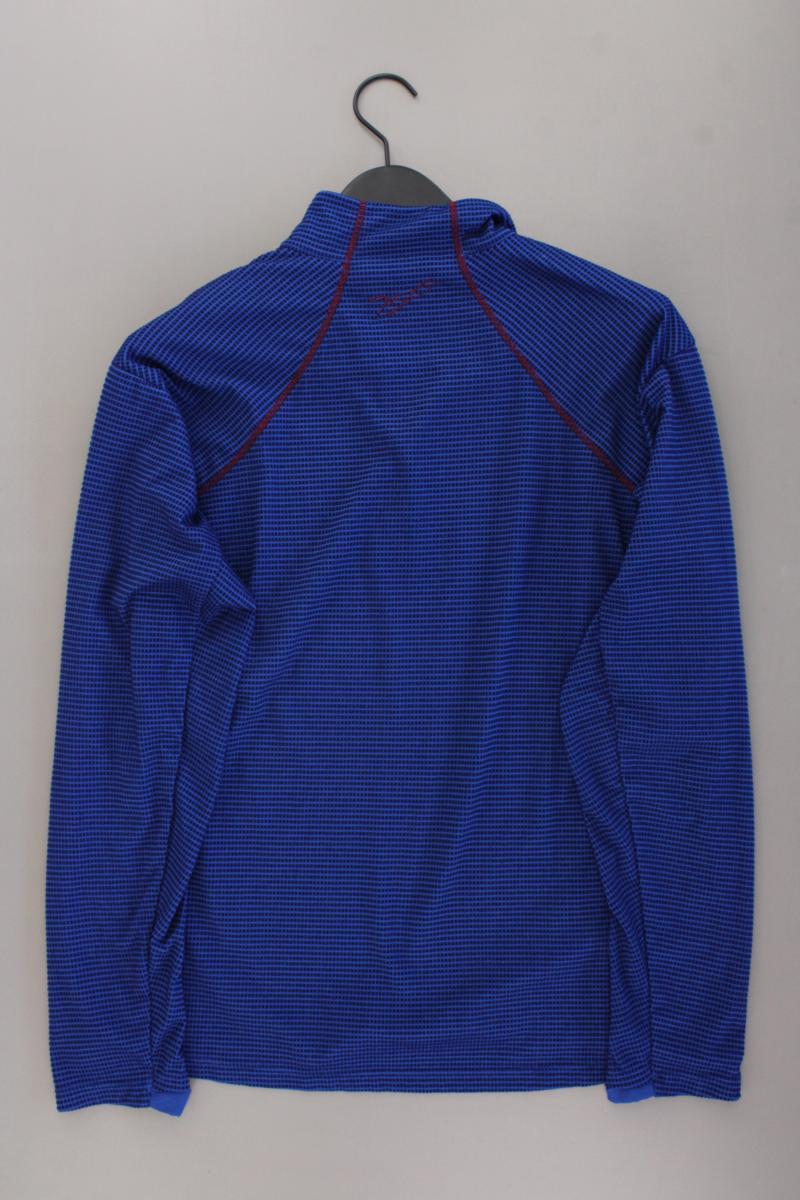 Franz Klammer Longsleeve-Shirt für Herren Gr. XL Langarm blau aus Polyester